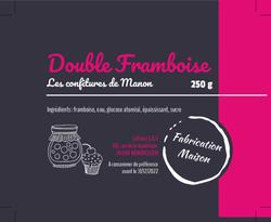 Confiture Double framboise